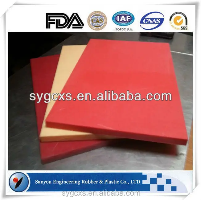 Colorful HDPE plastic thickness gauge cutting board CP cutting board with CE certification