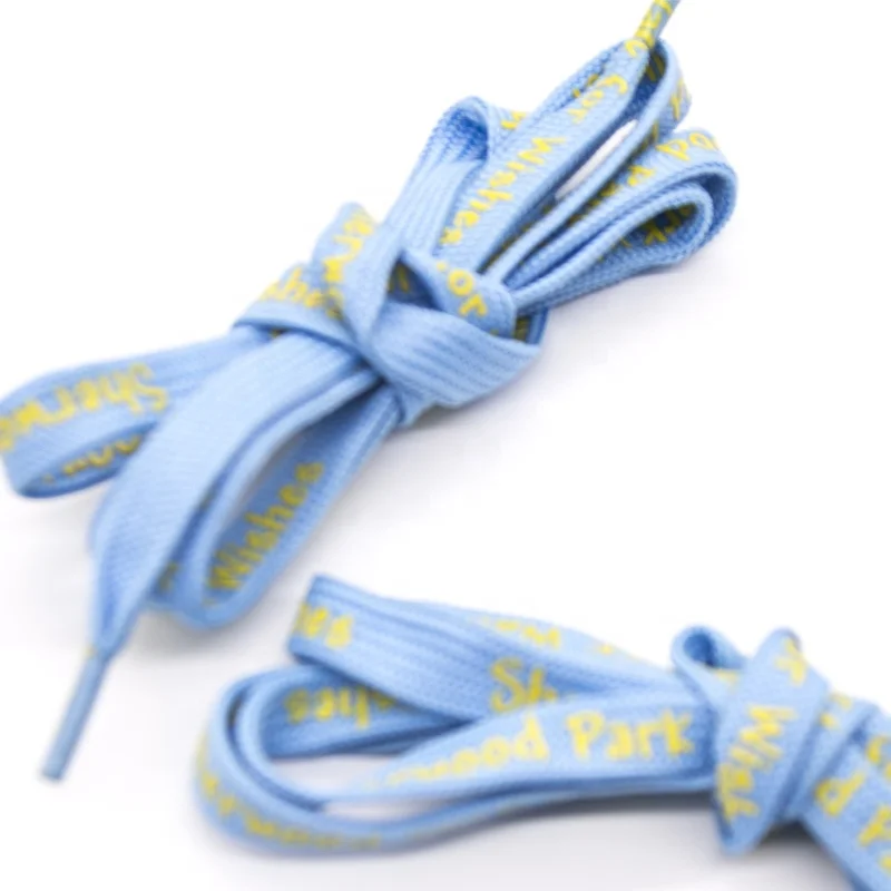 Hot sale customized silk screen  printing design promotional shoe lace