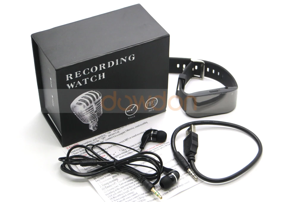 Digital Audio Voice Recorder 4GB 8GB 16GB MP3 Player Voice Activated Bracelet Recorder