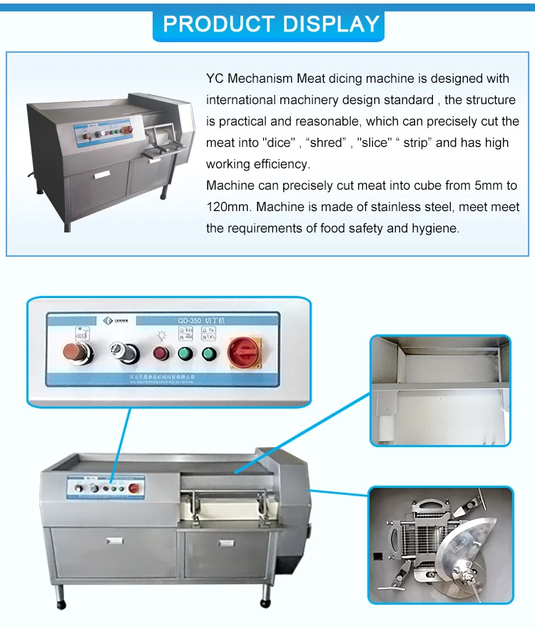 QD-550 Industrial Meat Cube Dicer Machine For Sale