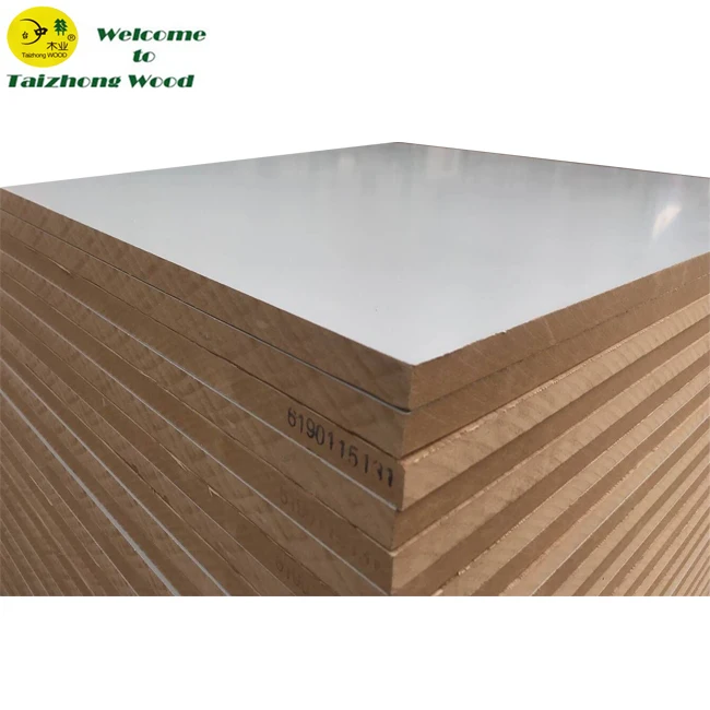 Light Grey Color Melamine MDF Board