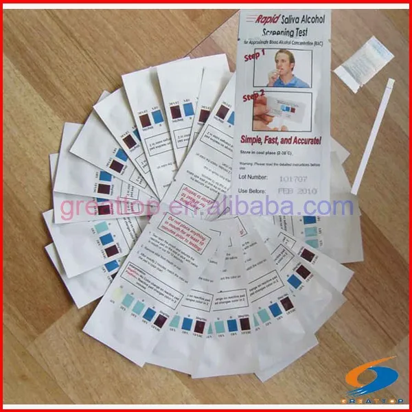 
New cheap one time saliva breathalyzer disposable alcohol tester 