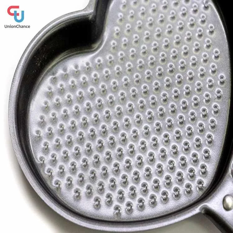 Non-stick Carbon Steel Heart Shape Pancake Pan Fry Pot Kitchen