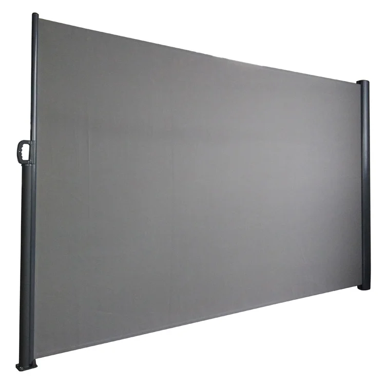 Aluminium sheet outdoor cassette folding patio used retractable screen side awning with hand crank