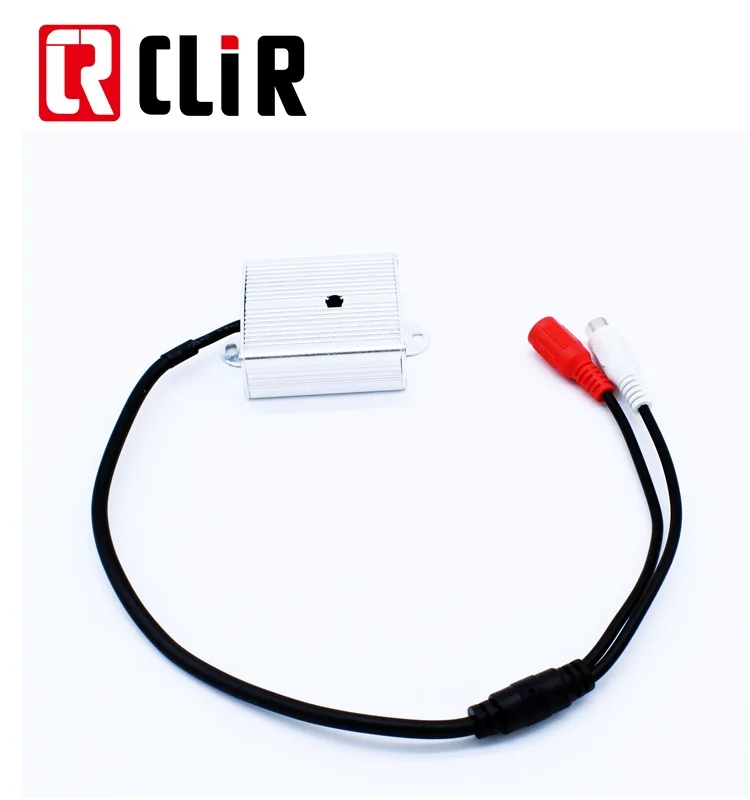 High Sensitive Sound Audio Monitor Security System Metal case CCTV Microphone