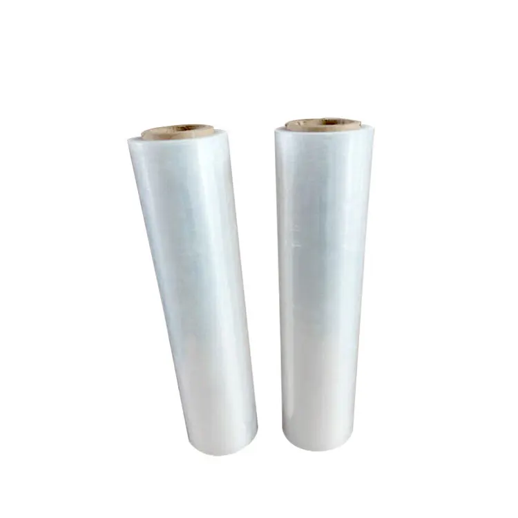Polyethylene Transparent Stretch Film 500mm 1000ft 20micron pe stretch film Pallet Shrink Wrap hand roll film for pallet package