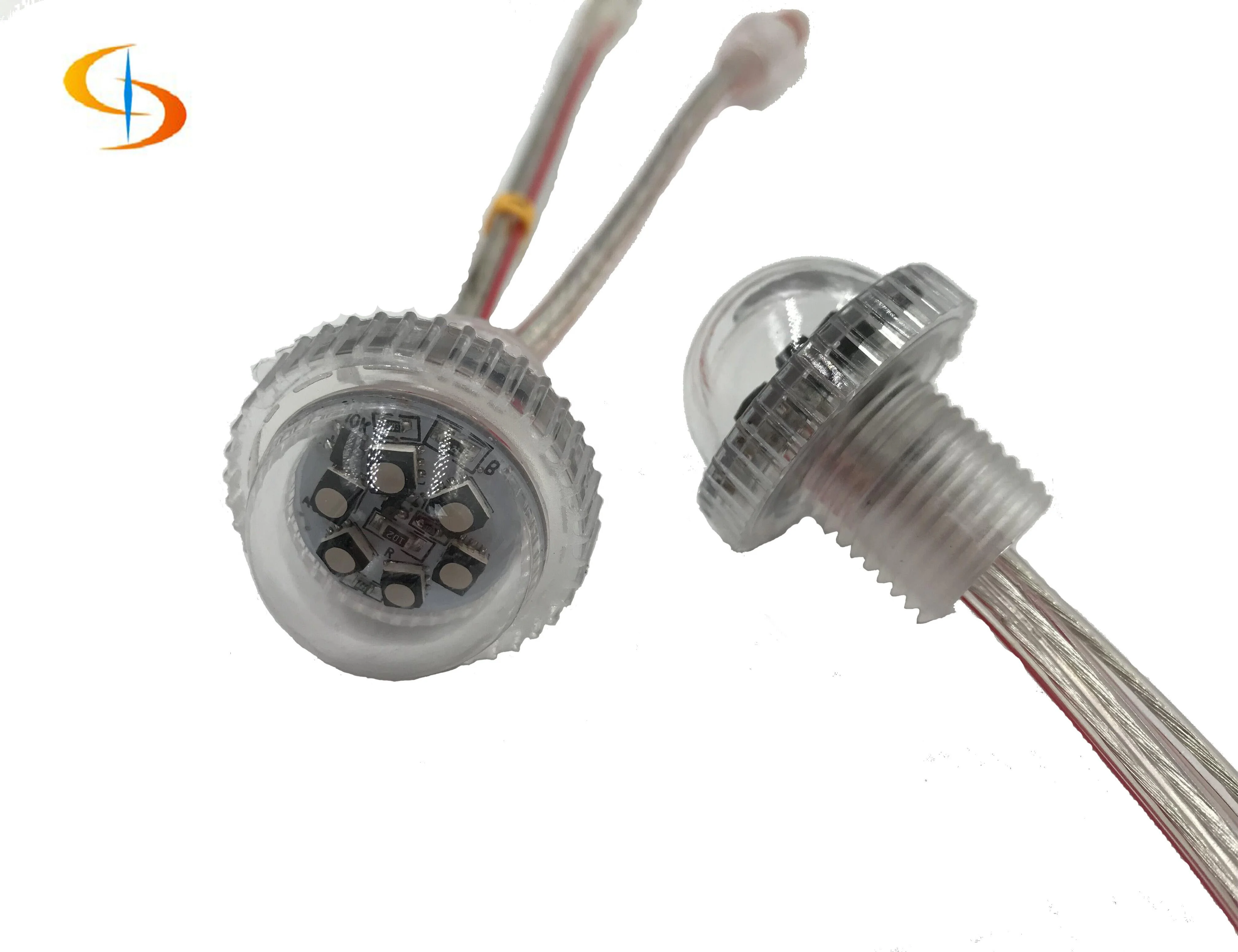 Автоматический RGB Светодиодный точечный светильник 26 мм SMD круглый пиксельный светильник для аттракционов