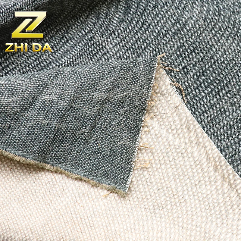 Cheap upholstery fabric with wash treatment woven jute fabric for  for sofa bag curtain