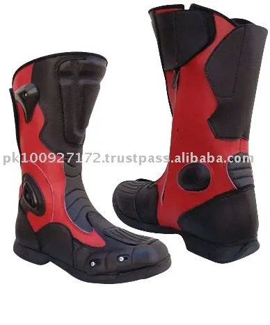 Professional Motorbike Racer Shoes in Black color Long Shoes For Bike Rider Foot Protection Shoes For Adults