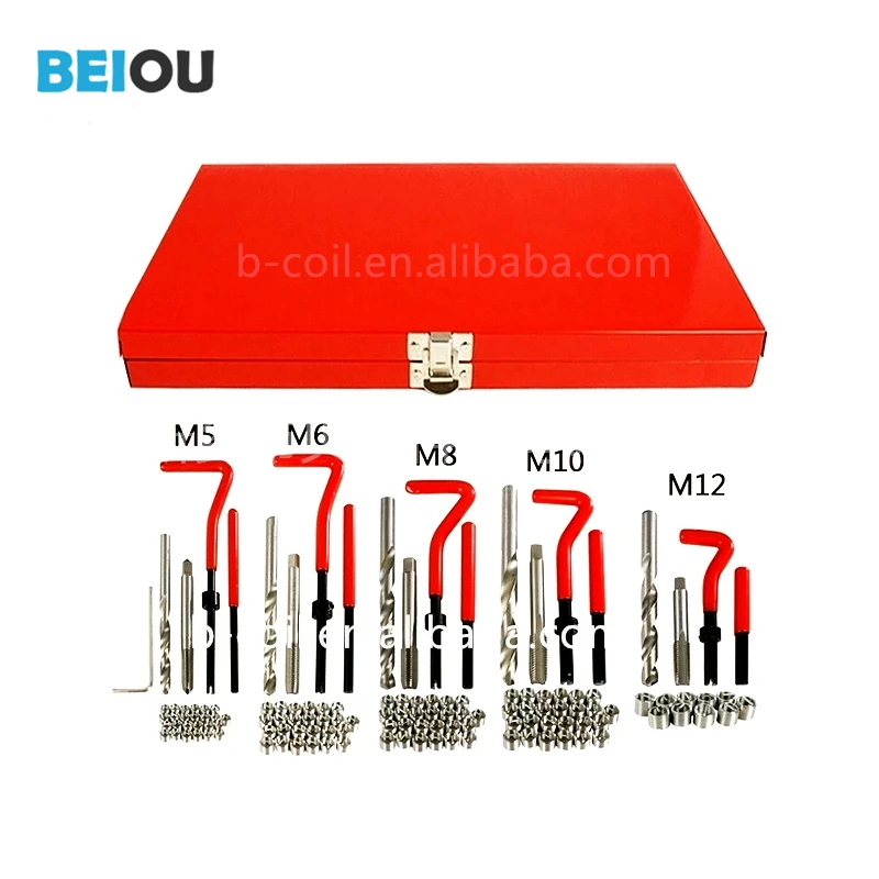 131pcs thread repair kit Manufactured in China Metric M5 6 8 10 12 UNC UNF all in stock