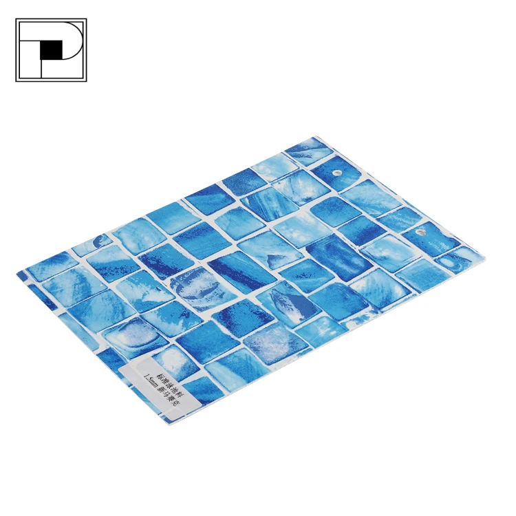 
Hot sale fancy cylinder pvc liner mosaic pvc swimming pool liner 