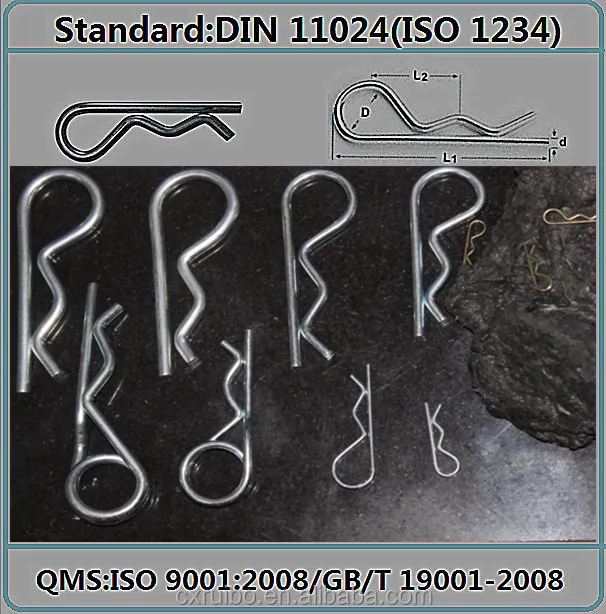 SS Double Wave Clip Pin with DIN 11024 Standard