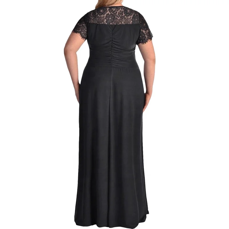 2024  new fashion mature ladies women v neck evening sexy maxi dress for pregnant women cheap OEM