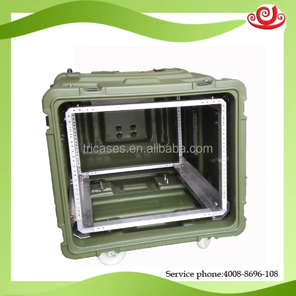 Tricases RU060 waterproof IP65 high impact 3U to 12U rack cases for computer server