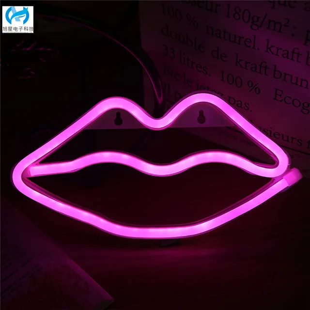 
2018 new wedding decoration lights holiday decoration lights lip design 