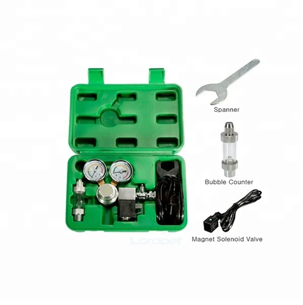 Dual Gauge CO2 System Pressure Regulator w/ Bubble Counter Aquarium Tank Planted High Quality