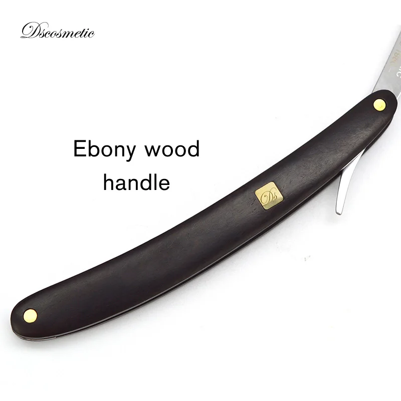men black sandalwood wood handle straight shaving razor shaving knife Shaving barber shaver razor stainless steel straight edge