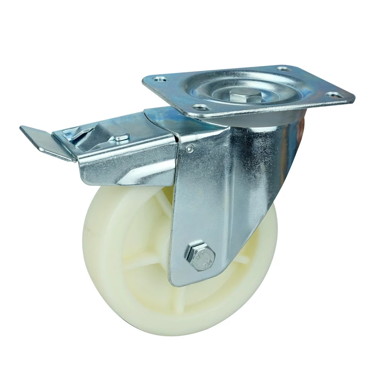 WBD матовый эффект промышленный Водонепроницаемый сверхмощный PP пластиковые колеса для тележек