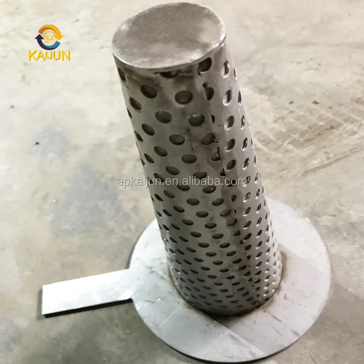 304 316 перфорированная сетка-фильтр трубки/перфорированной металлической сетки Спиральных Сварных Пробка Фильтра