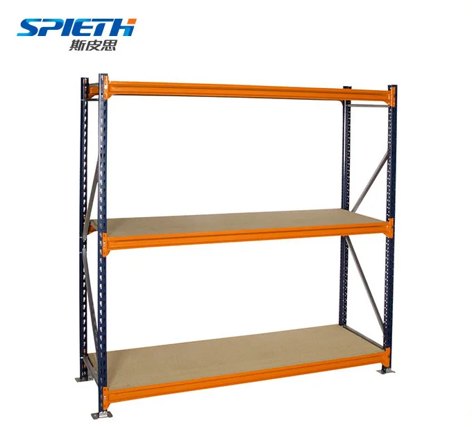 Easily assembled racking iron shelf heavy load storage warehouse