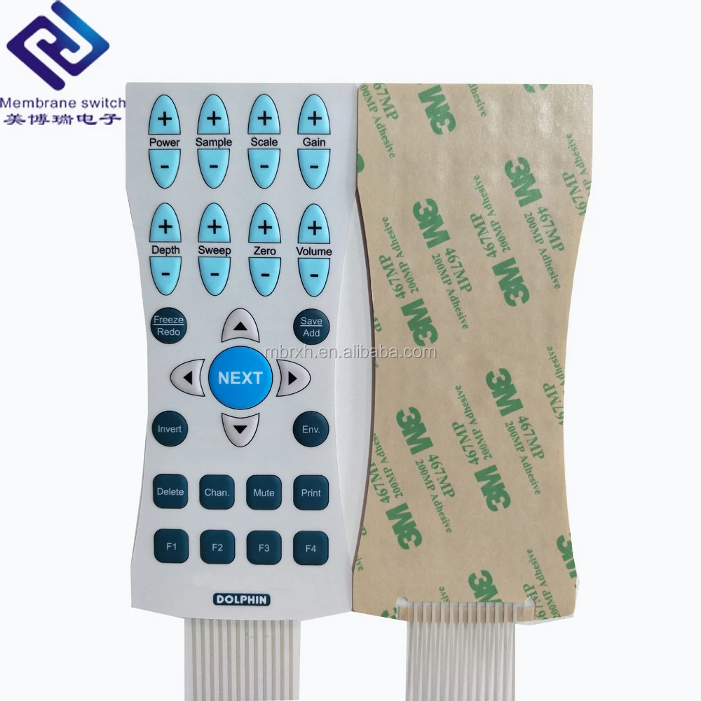 Нажимная мембранная клавиатура графические накладки Лицевая