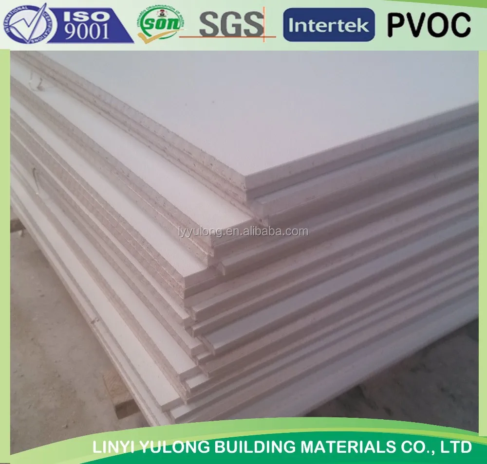 golden pvc laminated gypsum ceiling tiles