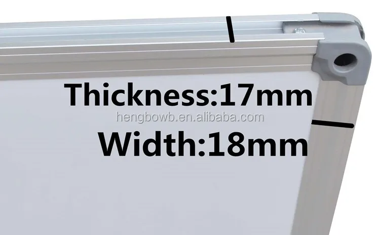 Customized office school aluminium frame magnetic board with marker pens