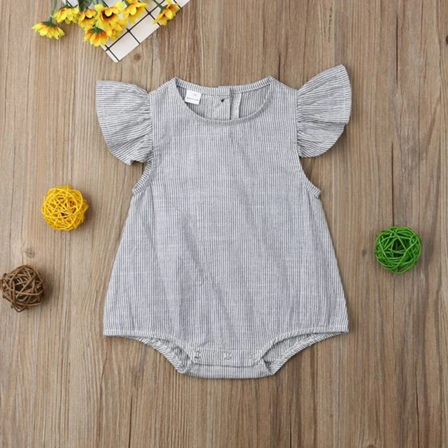 
linen clothes lovely girl kids linen romper adorable baby romper 
