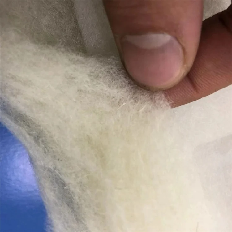 
wholesale double sided white microfiber bamboo cotton quilt batting women quilted thermal insulation fabric in cotton material 
