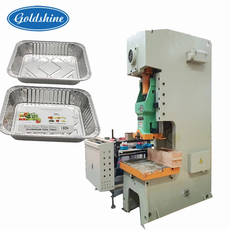 Alu Food Container Making Machinery Foil Machine Aluminum Tray for Packaging Punching Machine Hydraulic 310~450mm 5.5~7.5KW 70mm