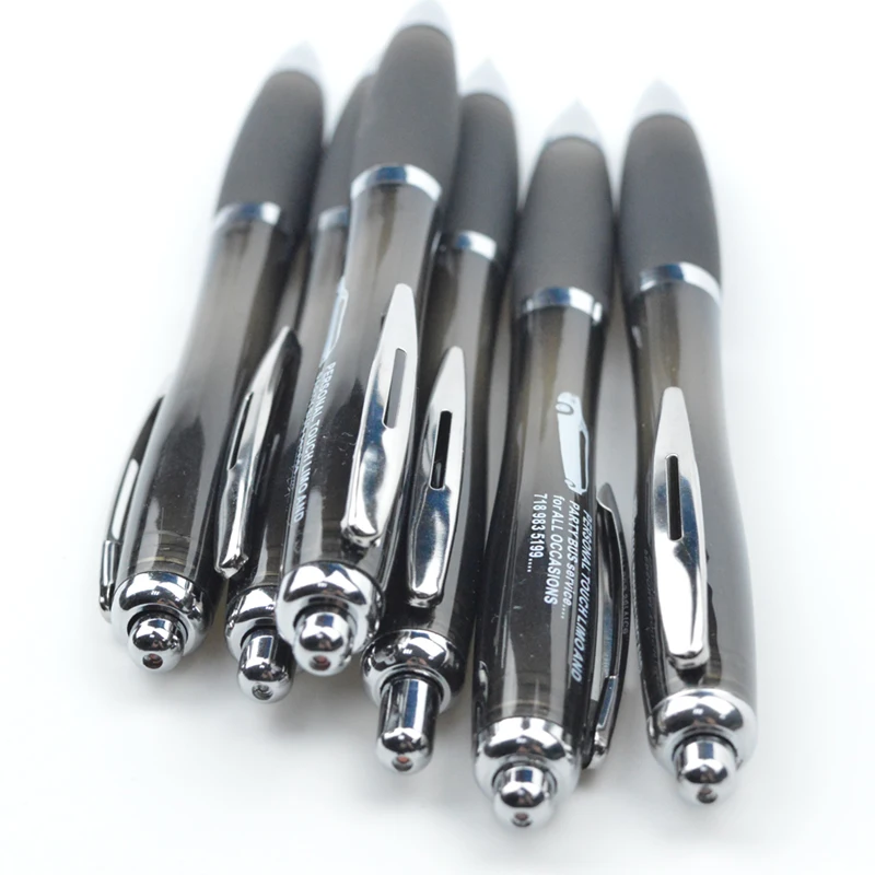Wholesale Classic Cheap Ballpoint Plastic Pen Promotional Logo Click Black Ball Pen