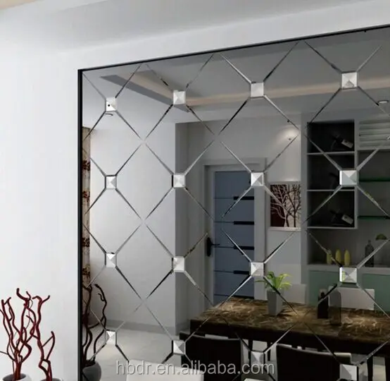 Art wall mirror glass for background decoration