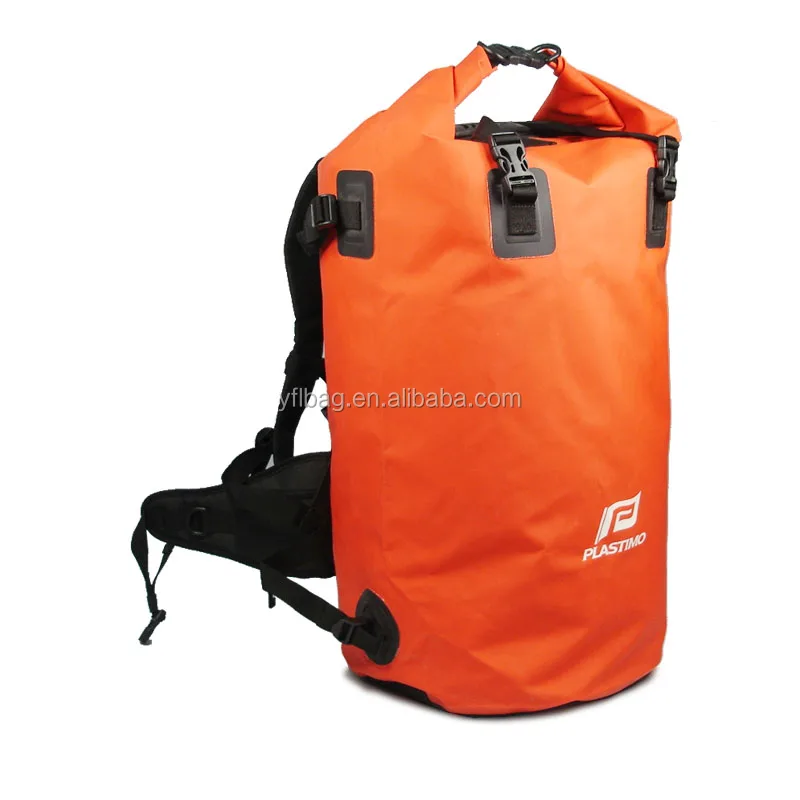 Sealock 60L orange waterproof travel backpack