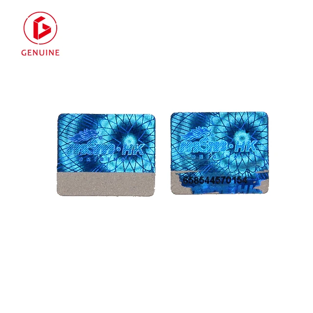 Watermark certificate visa card transformers silver scratch off hologram sticker