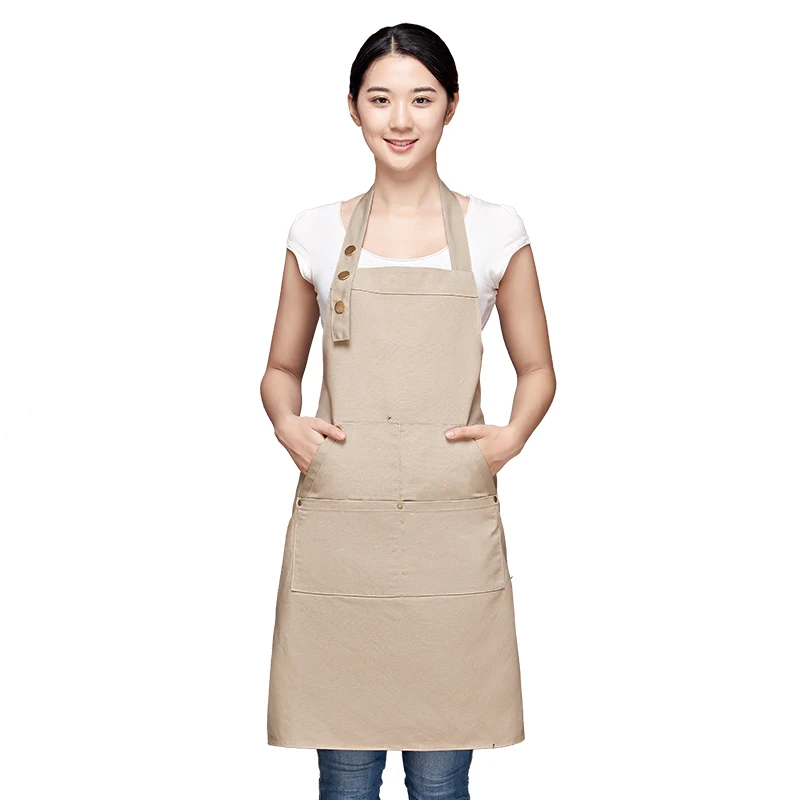 Kitchen baking nail milk tea shop cooking clothes women men professional customization can be wholesale canvas apron
