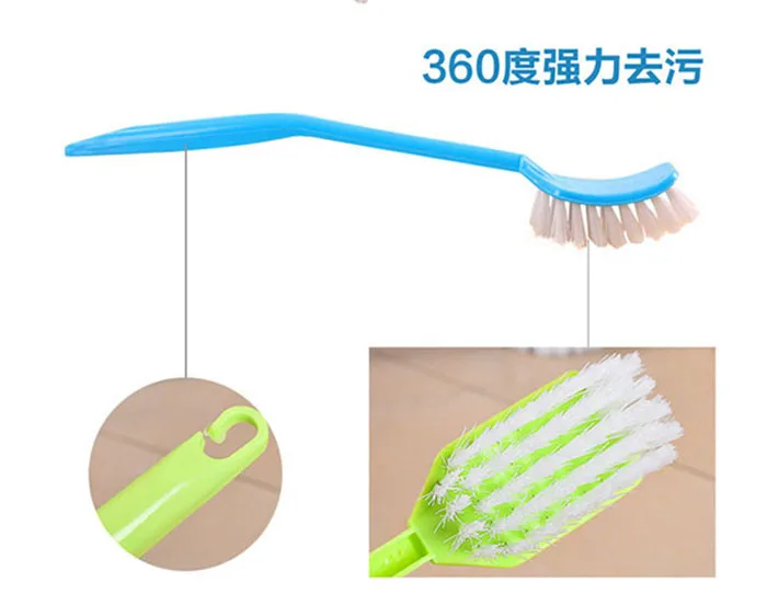 HQ2127 hard bristle plastic long handle hand toilet brush
