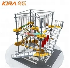 Team Building Indoor Outdoor Adventure Obstacle High Ropes Course