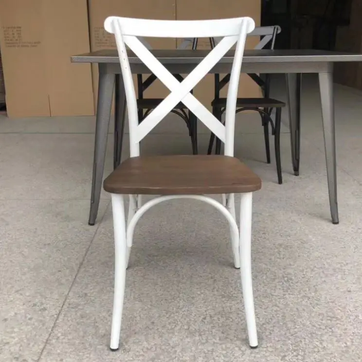 
Wholesale crossback chair French Style X back side chairvAntique classic X cross back chair 