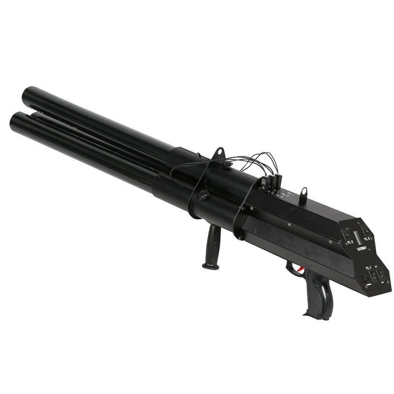 Stage Light Machine Blaster Jet Gun Cannon Tree Heads CO2 Confetti Gun For Party/DJ/Wedding/Celebration Etc LED Jet Machine