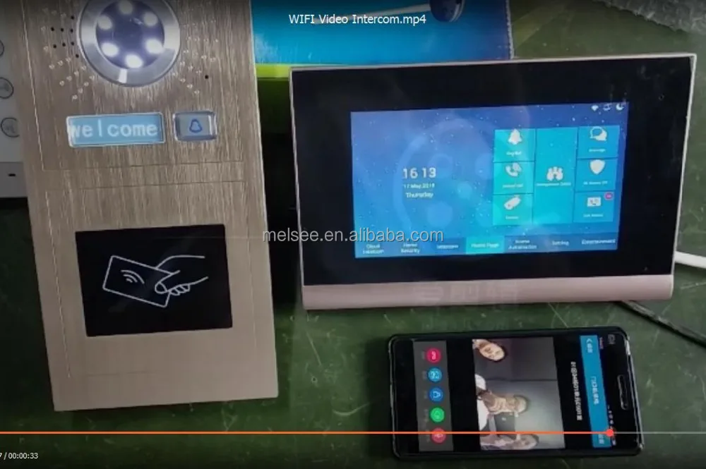 Новый цветной цифровой беспроводной сенсорный экран HD WIFI 7 дюймов видеодомофон с устройствами iOS и Android бесплатное приложение