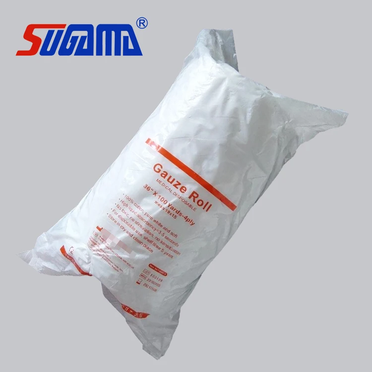 Surgical Medical Absorbent Cotton Gauze Roll 36' X 100 Yards