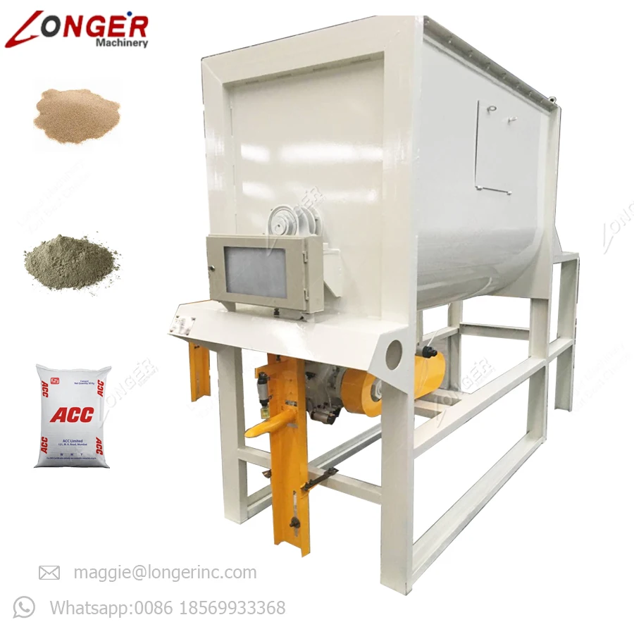 Factory Price Cement Mortar Mixer Sand Filling Packing Dry Powder Mixing Plant Dry Mortar Plant
