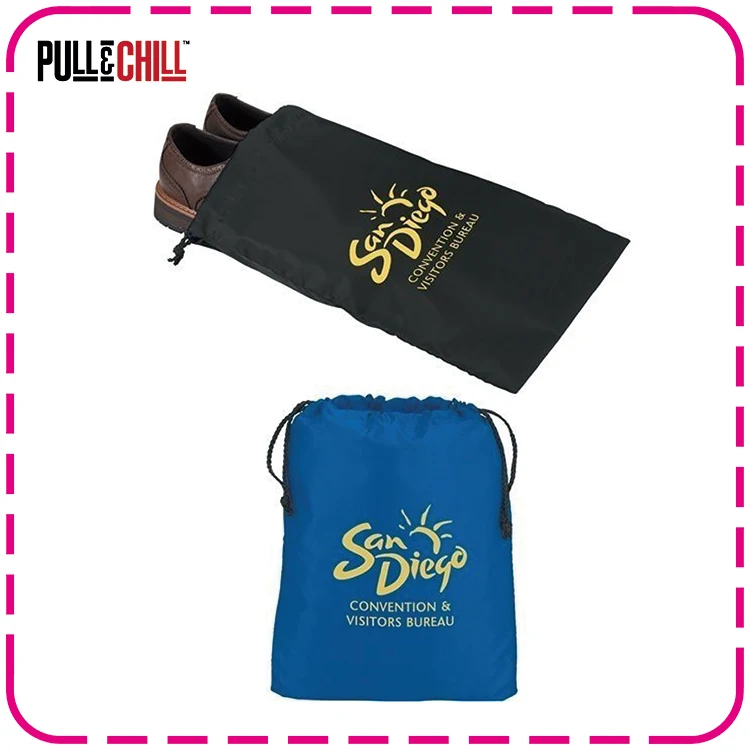 
100% QC custom design printing shoe bag drawstring 