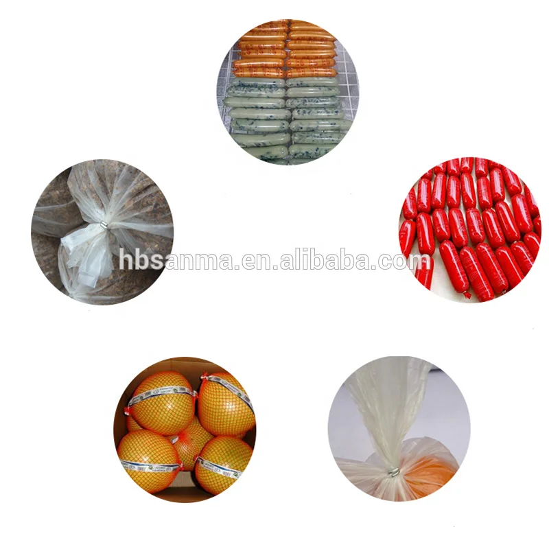 Continuous S735 clips Heavy Duty Food Standard Sausage Packing Use Aluminum U single Clips S-Clips