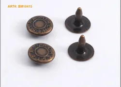 BM10410 10415 Custom Logo Rivet Button jeans buttons and rivets