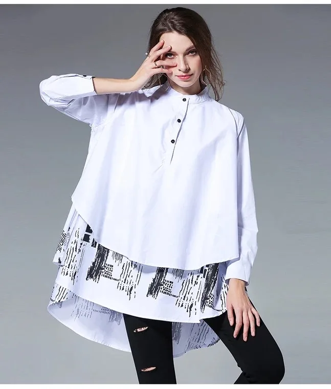 custom plus size casual women shirt dress