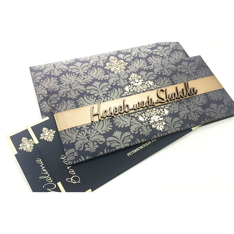 
Hard cover 3D Laser Cut paper greeting cards custom new design invitation wedding card 