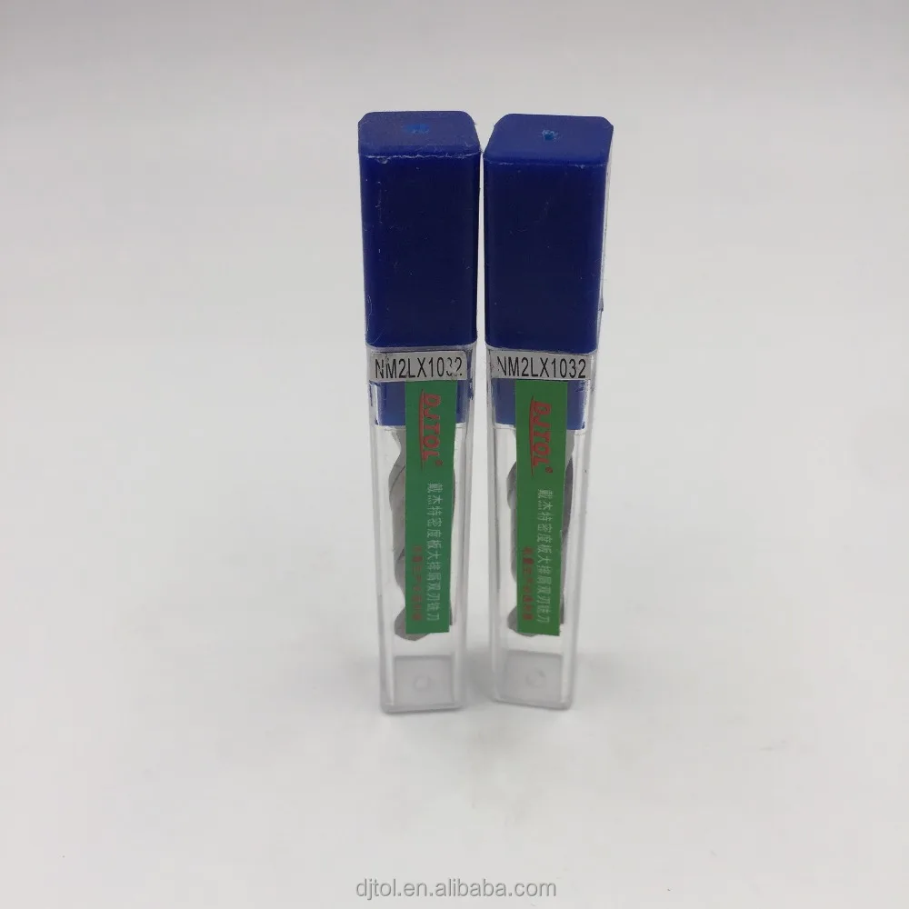 DJTOL double large flutes spiral bits for MDF