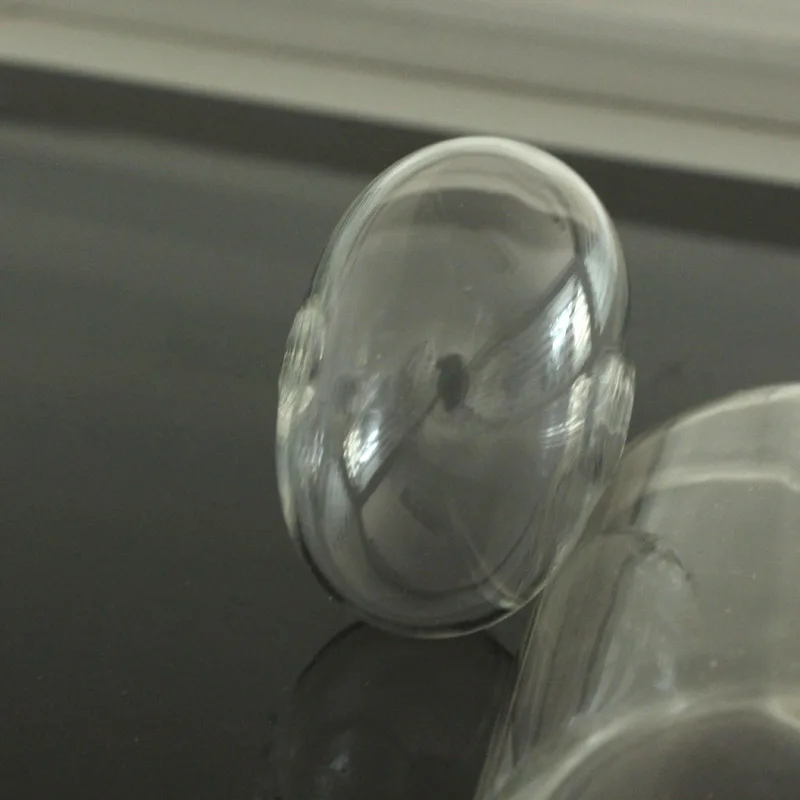 2018 лампворк ручной работы, плоские круглые прозрачные стеклянные Полые бусины