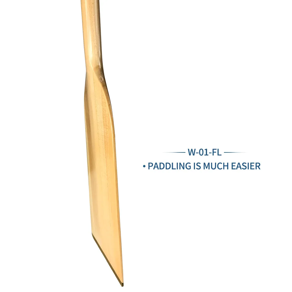 51 Inch Length High Durable Wooden Striated Blade Dragon Boat Paddle for Water Sport Racing